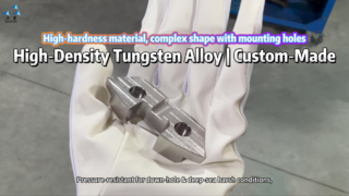 Contrapeso personalizado de liga de tungstênio de alta densidade para equipamentos de fundo de poço e águas profundas